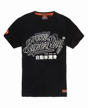 Superdry Reactive Classic Box Fit Férfi Pólók Fekete | LIREU0879